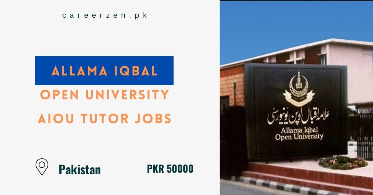 Allama Iqbal Open University AIOU Tutor Jobs 2025 Apply Now