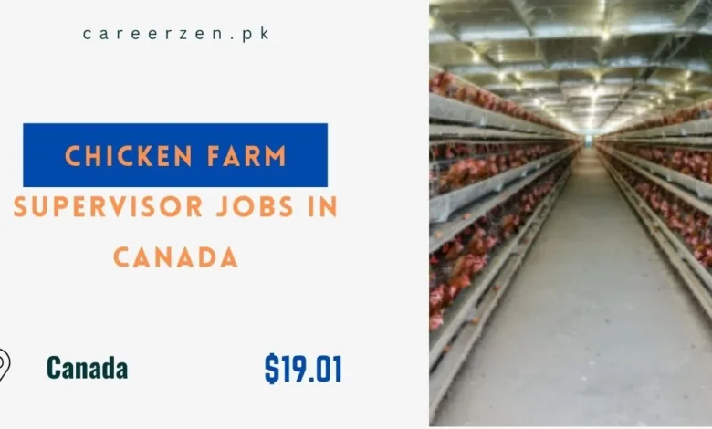 Chicken Farm Supervisor Jobs in Canada