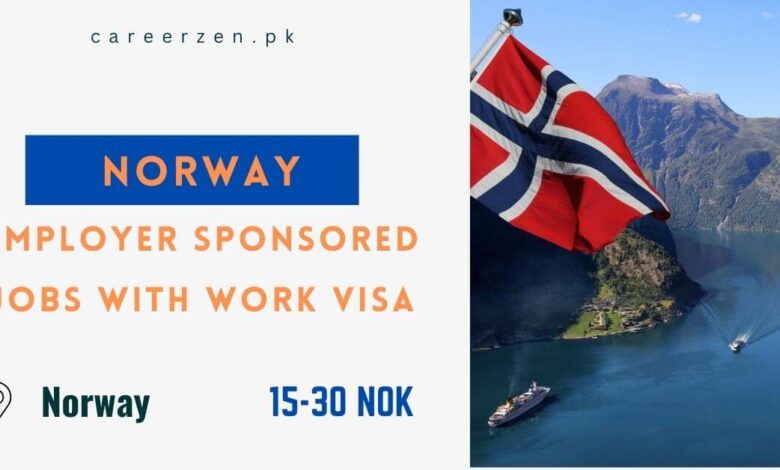 Norway Employer Sponsored Jobs with Work Visa