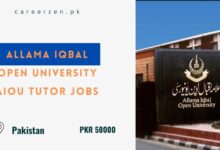 Allama Iqbal Open University AIOU Tutor Jobs