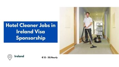 Hotel Cleaner Jobs in Ireland Visa Sponsorship