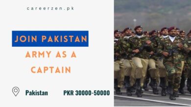 Join Pakistan Army as a Captain