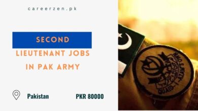 Second Lieutenant Jobs in Pak Army