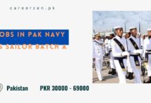 Jobs in Pak Navy as Sailor Batch A