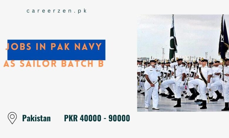 Jobs in Pak Navy as Sailor Batch B