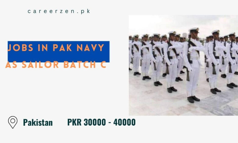 Jobs in Pak Navy as Sailor Batch C