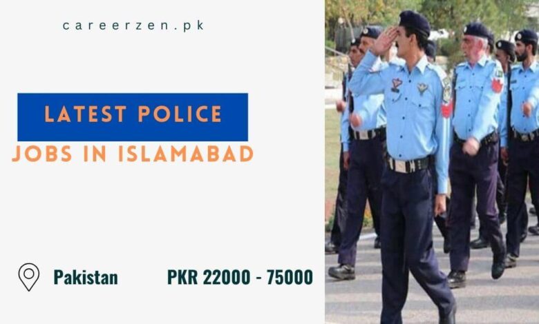 Latest Police Jobs in Islamabad