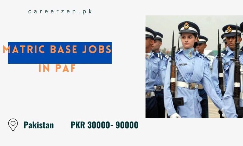 Matric Base Jobs in PAF
