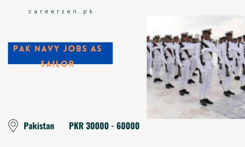Pak Navy Jobs as Sailor