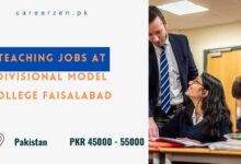 Teaching Jobs at Divisional Model College Faisalabad