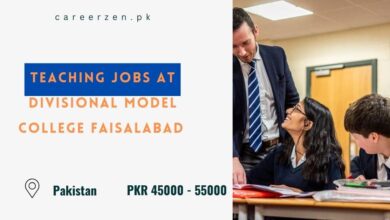 Teaching Jobs at Divisional Model College Faisalabad