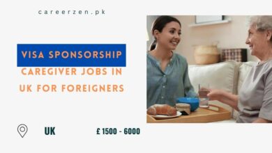 Visa Sponsorship Caregiver Jobs in UK for Foreigners