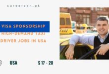 Visa Sponsorship High-Demand Taxi Driver Jobs in USA