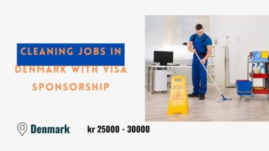 Cleaning Jobs in Denmark with Visa Sponsorship