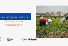 Farm Working Jobs in Italy with Visa Sponsorship