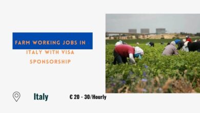 Farm Working Jobs in Italy with Visa Sponsorship