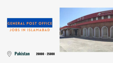 General Post Office Jobs in Islamabad