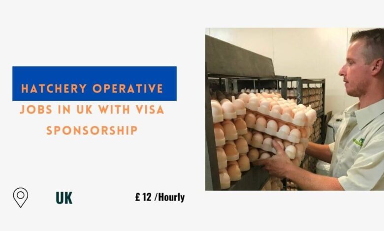 Hatchery Operative Jobs in UK with Visa Sponsorship