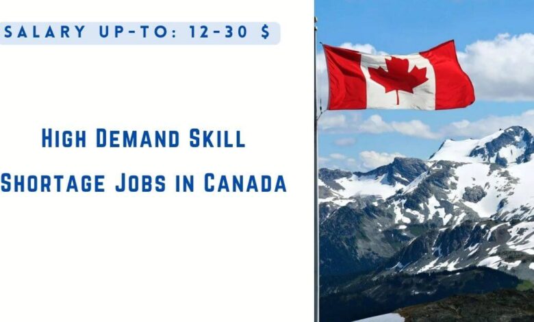 High Demand Skill Shortage Jobs in Canada