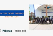 Latest Cadet College Ghotki Jobs