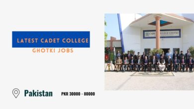 Latest Cadet College Ghotki Jobs