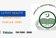 Latest Health Department Punjab Jobs