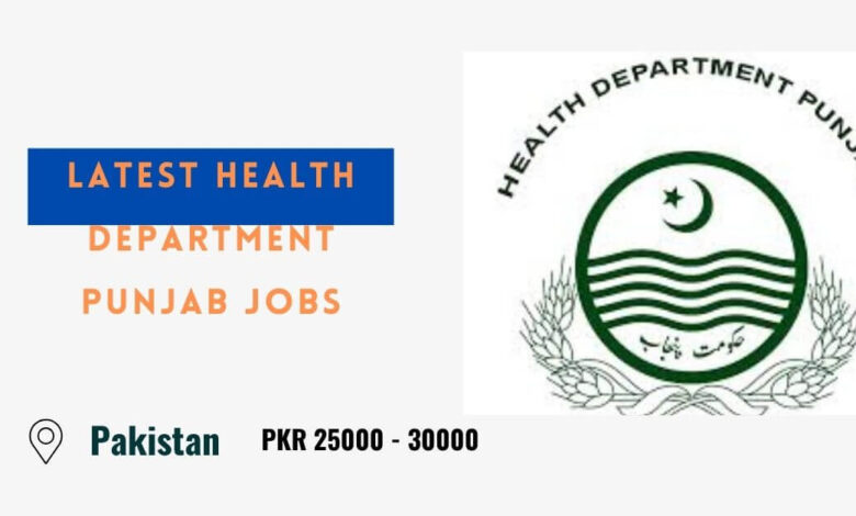 Latest Health Department Punjab Jobs