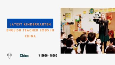 Latest Kindergarten English Teacher Jobs in China