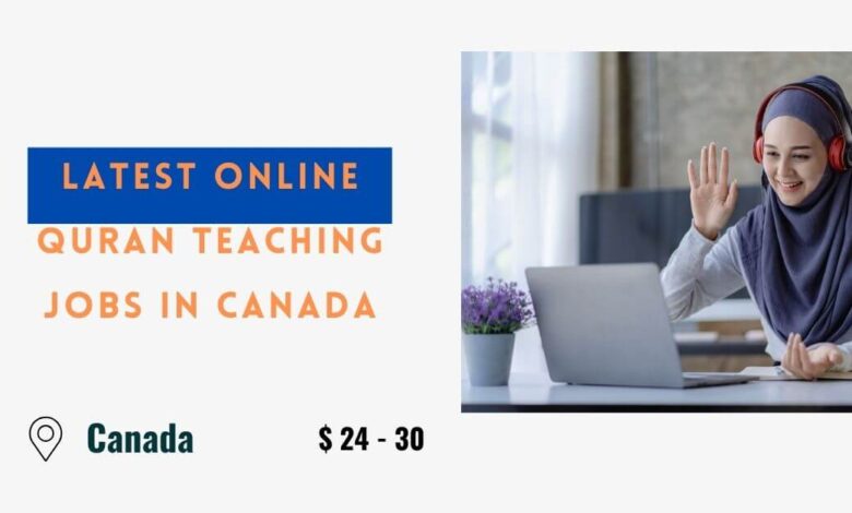 Latest Online Quran Teaching Jobs in Canada