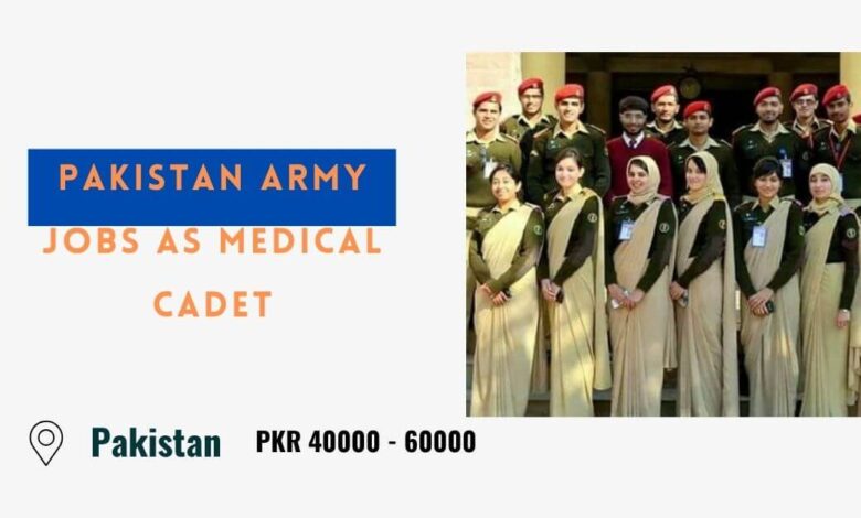 Pakistan Army Jobs as Medical Cadet