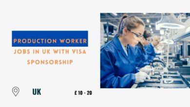 Production Worker Jobs in UK with Visa Sponsorship