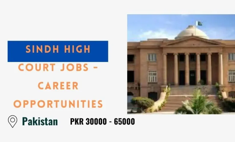 Sindh High Court Jobs