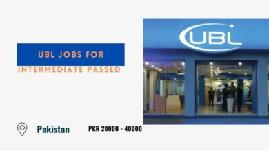 UBL Jobs For Intermediate Passed