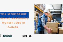 Visa Sponsorship Evening Warehouse Worker Jobs in Canada