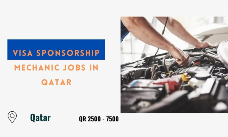 Visa Sponsorship Mechanic Jobs in Qatar