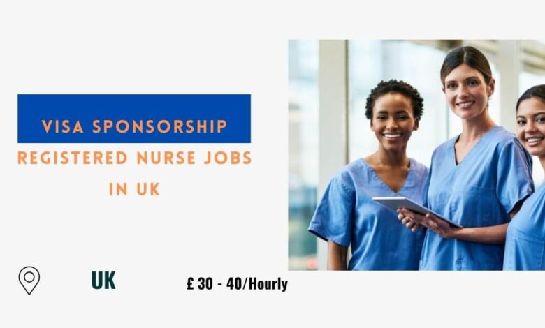 Visa Sponsorship Registered Nurse Jobs in UK