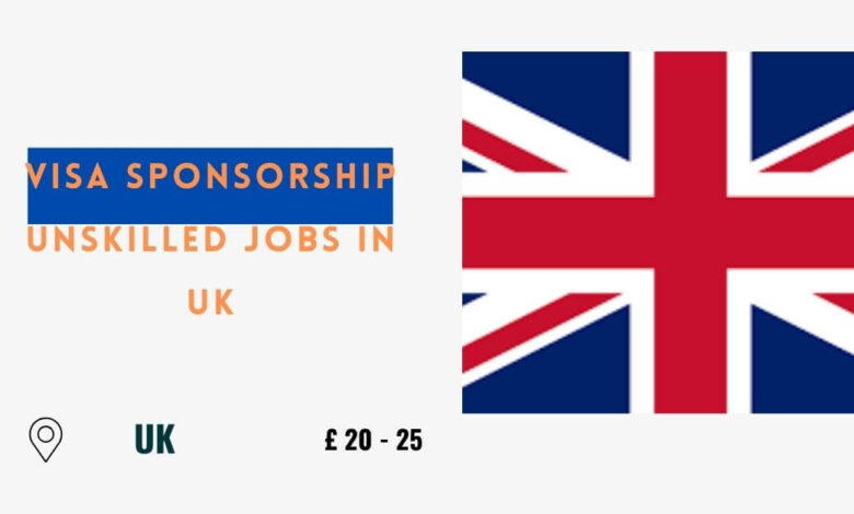 Visa Sponsorship Unskilled Jobs in UK