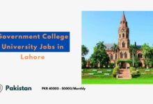 Government College University Jobs in Lahore