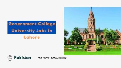 Government College University Jobs in Lahore