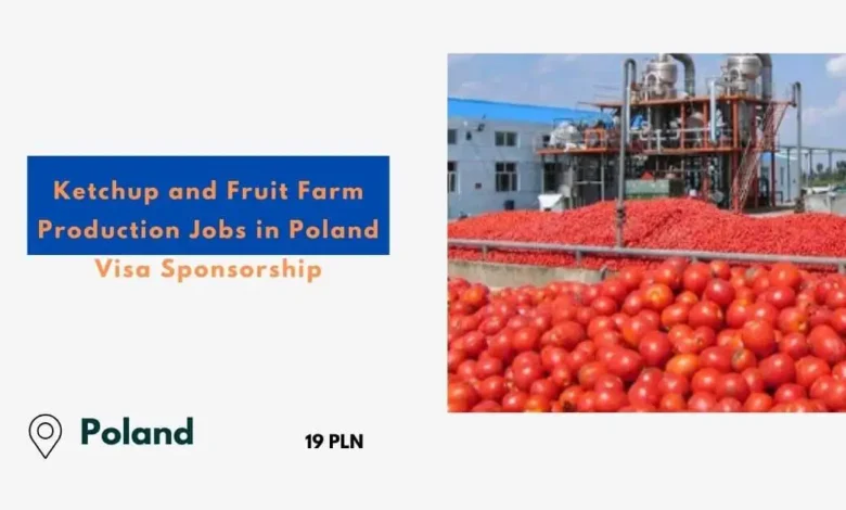 Ketchup and Fruit Farm Production Jobs in Poland