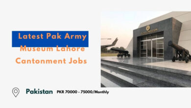 Latest Pak Army Museum Lahore Cantonment Jobs