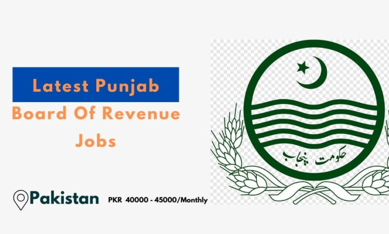 Latest Punjab Board Of Revenue Jobs