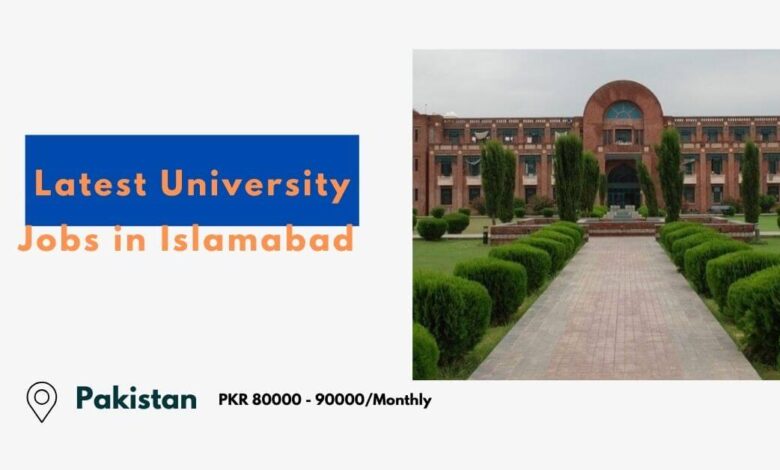 Latest University Jobs in Islamabad