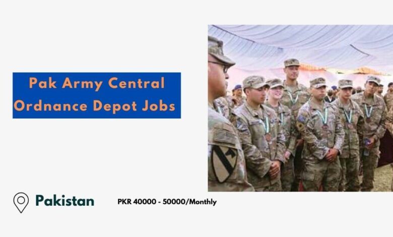 Pak Army Central Ordnance Depot Jobs