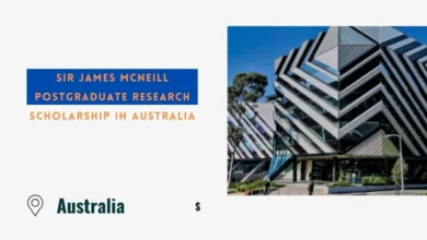 Sir James McNeill Postgraduate Research Scholarship