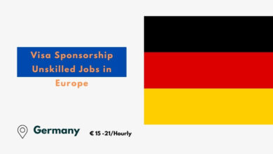 Visa Sponsorship Unskilled Jobs in Europe