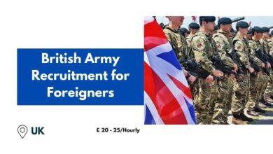 British Army Recruitment for Foreigners