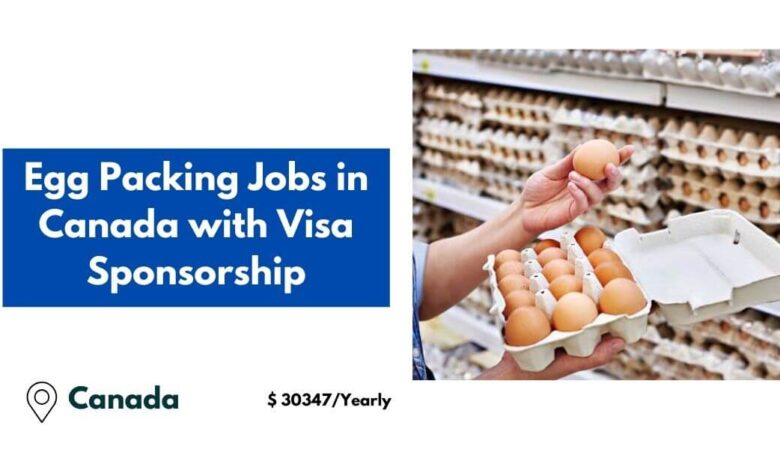 Egg Packing Jobs in Canada with Visa Sponsorship