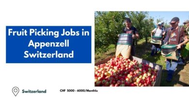 Fruit Picking Jobs in Appenzell Switzerland