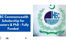 HEC Commonwealth Scholarship for Masters & PhD